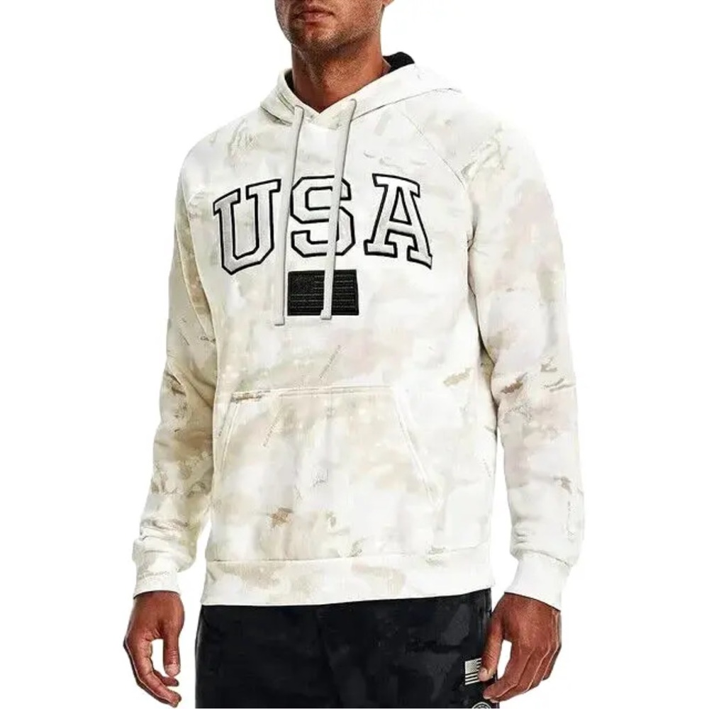 ✔️UNDER ARMOUR PROJECT ROCK FREEDOM US MILITARY CAMO HOODIE